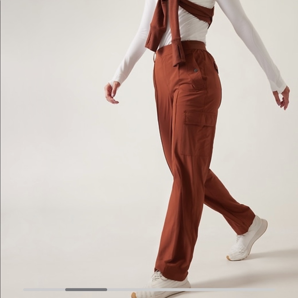 Athleta Vienna Cargo Pant - City Stripe Brown